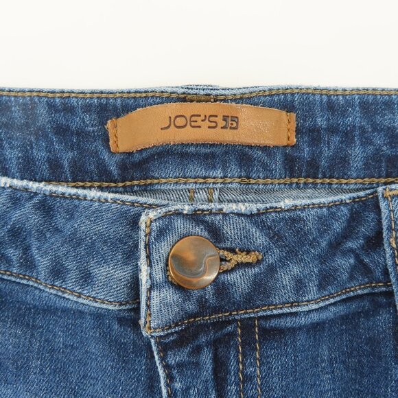 Joes Jeans Womens 32 The Icon Mid Rise Skinny Ankle Raw Hem Blue Denim Jeans - Picture 8 of 12